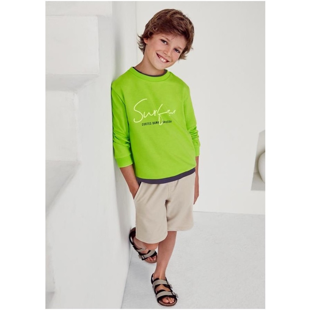 Size 10 Boys Mayoral Neon Green and Black Kids Set